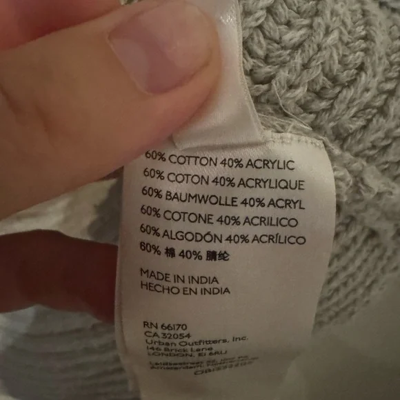 Free People M Tan Pebble Marlie V-neck Pullover Sweater - Picture 8 of 12